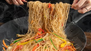 [ENG SUB] Bí Quyết Miến Xào Chay mềm ngon không bao giờ bị dính chùm| Vegen stir-fried glass noodles