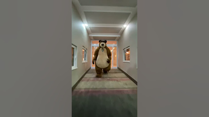 bear chases person down hall (original)