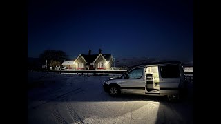 -10 #winter  Micro Camping #subzero  #vanlife #minivan #microcamper
