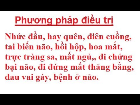 Video Bấm huyệt bổ não trị đau nhức đầu, hoa mắt, bại liệt... - youtube
