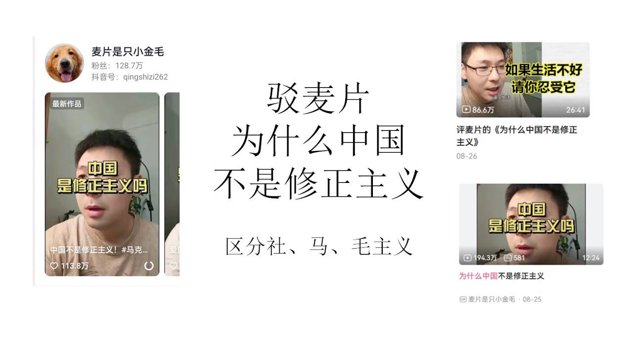 关于修正主义真理问题的大讨论！驳《中国为什么不是修正主义》丨如何区分社会主义、马克思主义与毛泽东思想