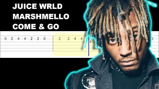 Juice wrld ft Marshmello - Come \& Go (Easy Guitar Tabs Tutorial)