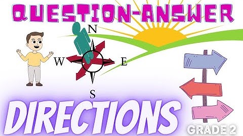 Directions Question and Answer Class 2 EVS | Directions Worksheets For Grade 2nd