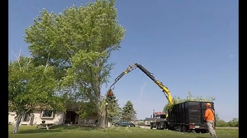 COPMA 450 Mecanil Grapple saw Truck -  Tree Removal Timelapse - Knuckleboom Crane (2022)