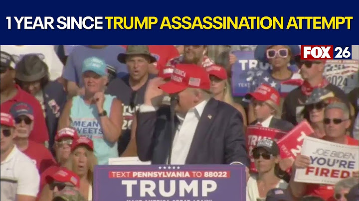 1 year since assassination attempt on President Trump