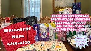 WALGREENS HAUL 4/14-4/20 | NEWBIE FRIENDLY DEALS | EASY PICK ORDER & IN STORE DEALS | ALL FOR FREE!