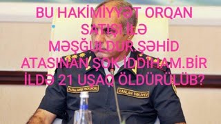 Dəhşət Şəhidimizin orqanların çıxardıb belə satıblar.Atası hər kəsi şok edəcək,açıqlama verdi...