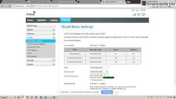 How to change dialog wifi password