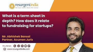 What is a Term Sheet in Depth and How Does it Relate to Fundraising for Startups? | #virtualsession