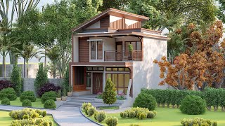 Awesome House - This Design is Perfect for You, Design a 2-Storey Small House with 3 Bedrooms 48 SQM