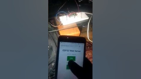 Controlling LEDs with esp32 web server