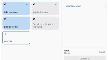 Add the "Serialize cart" UI extension to the Shopify POS Smart Grid