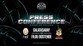 Galatasaray NEF v Filou Oostende - Press Conference