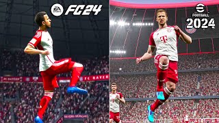 EA Sports FC 24 vs eFootball 2024 | Celebrations Comparison