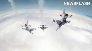 Incredible Cockpit Footage Of Air Force Thunderbirds In Signature Diamond Formation