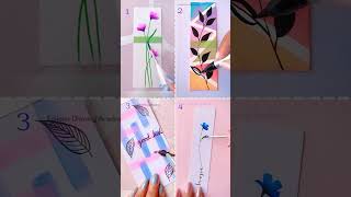 Four Types Of Bookmarks Easy Painting Ideas 