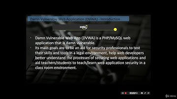 9  Introduction   Damn Vulnerable Web Application DVWA