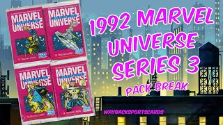 1992 Impel Marvel Universe Series 3 - Vintage Card Pack Break - Captain America Hulk Wolverine