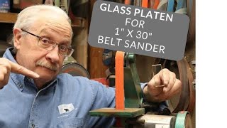Glass Platen for 1' x 30'  Belt Grinders