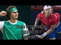 Alexander Zverev Vs Denis Shapovalov - Laver Cup 2017 (Highlights HD)