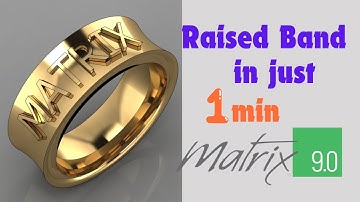 Create a Raised Text Band in Just 1 Minute Using Matrix 9.0