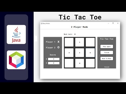 Tic-Tac-Toe game using Java Swing (GUI)