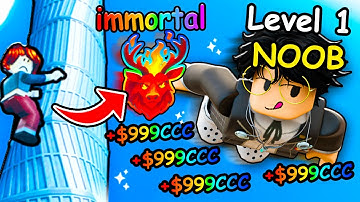 Starting Over as NOOB with New *RAREST* OP PET in Climb and Jump Tower.. (Shanghai Tower Update)