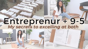 How I Balance My 9-5 job and Running a Business (not side hustle!) ⚖️ - Productivity +Focus Tips