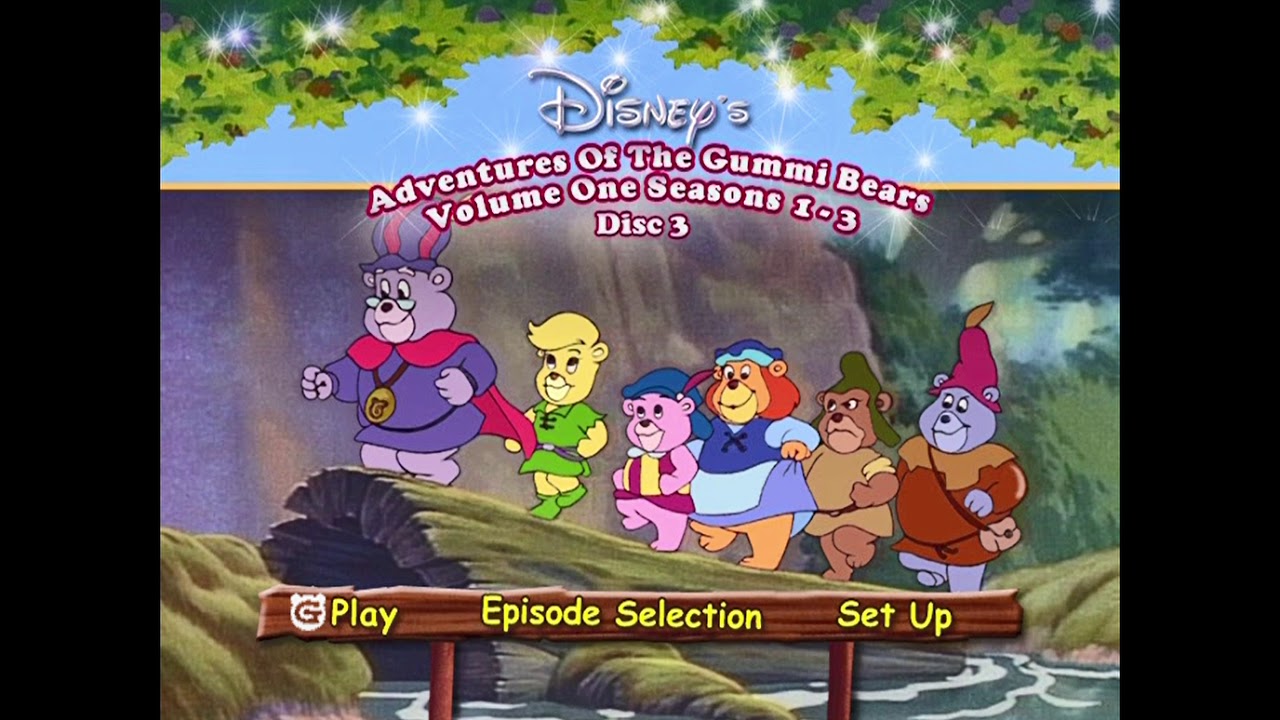 Adventures of The Gummi Bears Seasons 1-3 2014 (Disc 3) DVD menu