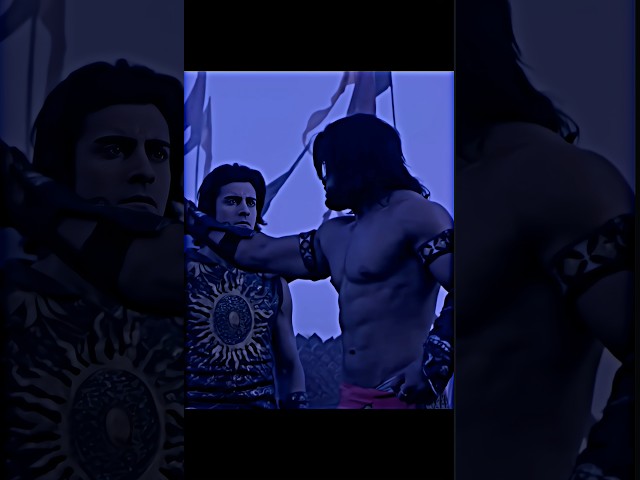 कर्ण 🆚 दुर्योधन 🥵 || Wait for Karna #suryaputrakarn #mahabharat #attitudestatus #karna #shorts class=