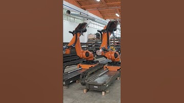Twins Robots are dancing as Synchronized Swimming  #robot #kuka #animation #diy #dance