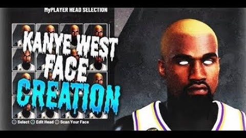 KANYE WEST FACE CREATION IN NBA 2K20!!!