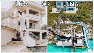 LISA OR LENA(would you rather) - HOME EDITION! Bedroom, bathroom, pool, cars and more