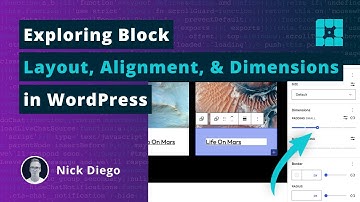 Exploring Layout, Alignment, and Dimension in WordPress