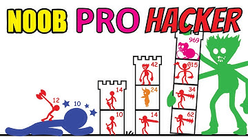 NOOB vs PRO vs HACKER in Stick War Hero Tower Defense