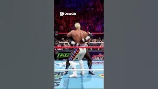 #ObaFemi Dominates American Nightmare's Fierce Attack! #WWE #CodyRhodes #SNME #wrestling #shorts
