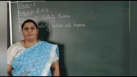 Date: 23-11-2020 Class: 1 Subject : E.V.S  Block 10 S1 Safety rules at home.