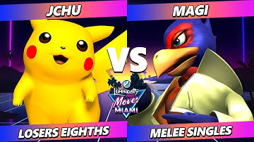LMMM 2025 TOP 8 - JChu (Pikachu) Vs. Magi (Falco) Smash Melee - SSBM