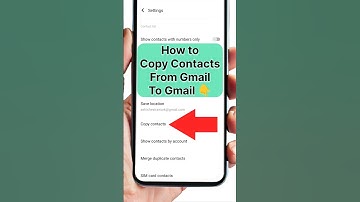 How To Copy Contacts From One Gmail To Another #shorts #ytshort #viralvideo #viralshorts