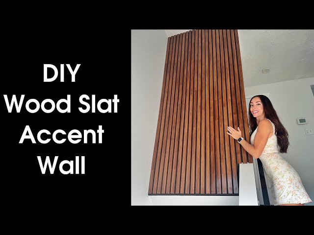 How to Build a Wood Slat Wall - Step by Step