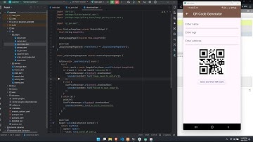 Flutter Qr code real device (mobile ) save gallery with databash