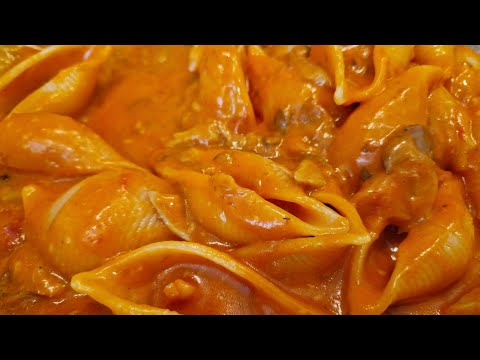 80s Mushroom and Ham Pasta