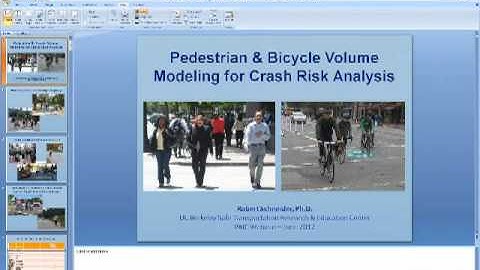 Tools for Pedestrian and Bicycle Safety and Exposure Analysis, June 5, 2012