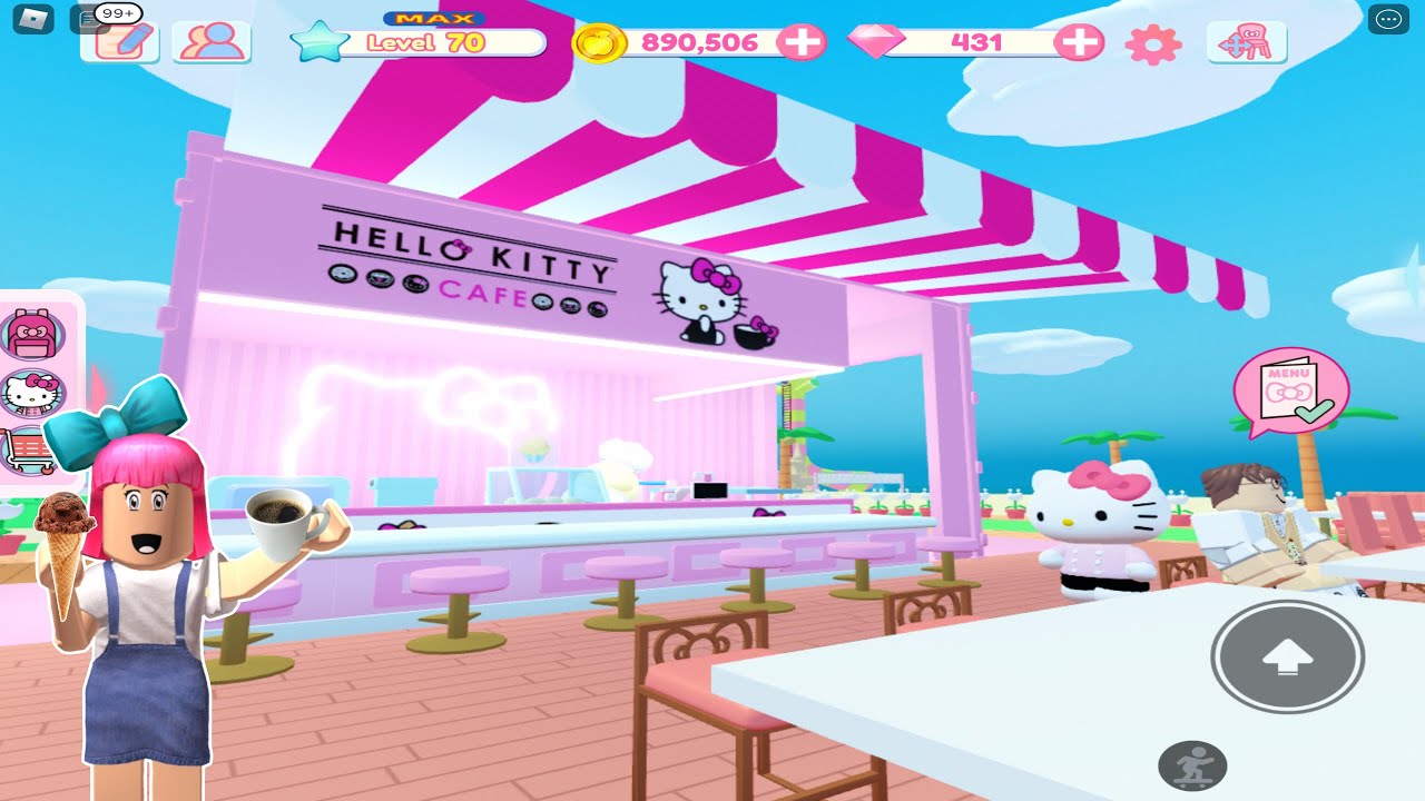 Roblox My Hello Kitty Cafe) Got any ideas on how to decorate my