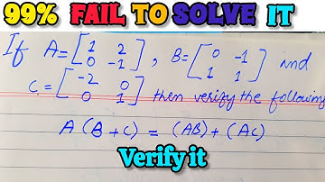Matrix Multiplication Property Verification | Distributive Law Proof#wmllogic