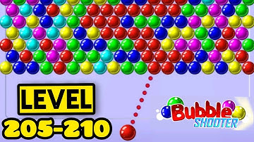 Bubble Shooter Game Play | Bubble Shooter Level 205-210🔥