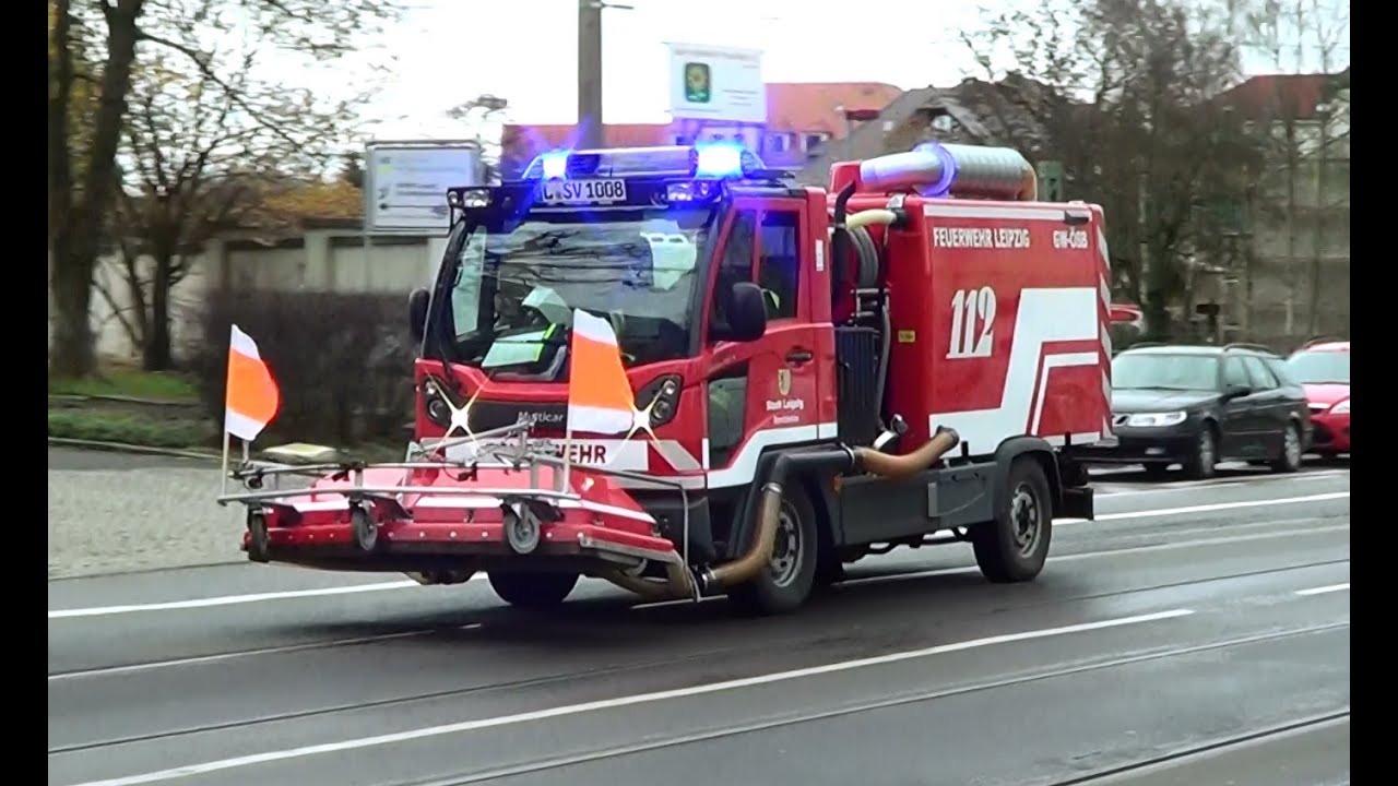 Leipzig Bf Gw Osb Leipzig Fire Dept Small Hazmat Unit Responding 21 12 15 Youtube