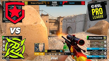 SEMI-FINAL! NIP VS GAMBIT ESL PRO LEAGUE HIGHLIGHTS | CSGO