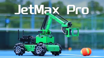 JetMax Pro ROS Robot Arm with Mecanum Wheel Chassis/ Electric Sliding Rail