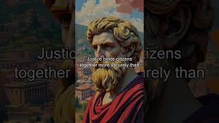 Justice binds citizens together more securely than force